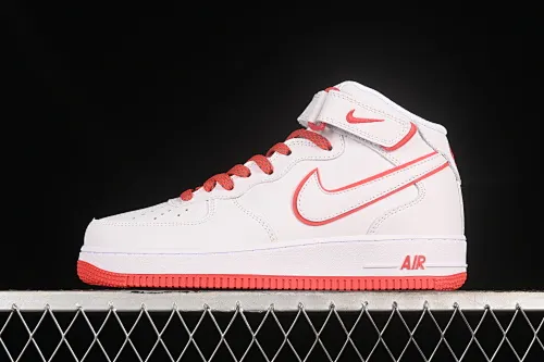 All Categories Nk Air Force 1 Air Force Series Nk Air Force 1 Mid Air Force Mid Nk Air Force 1'07 Mid Beige Red Starry Mid Top Air Force One Casual Sneakers WP5623-832